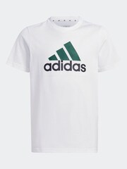 adidas Off White Bold Logo 100% Cotton T-Shirt - Image 6 of 6
