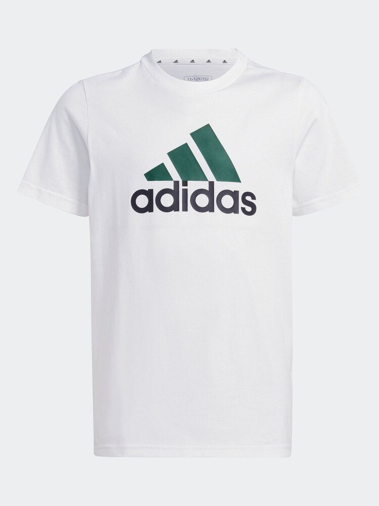 adidas Off White Bold Logo 100% Cotton T-Shirt - Image 6 of 6