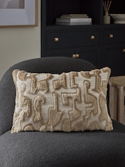 Gold Valencia Cut Velvet 40 x 59cm Cushion - Image 1 of 5