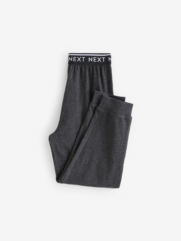 Blue/Grey/Charcoal Long Leg Pyjamas 3 Pack (4-16yrs) - Image 8 of 12