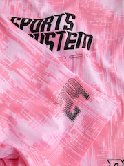 Pink Football Single Short 100% Cotton Pyjamas (4-16yrs) - Image 7 of 8