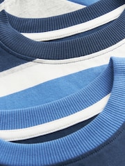 Blau/Marine/Grau - 3er-Pack Langarm-Pyjamas (3–16 Jahre) - Bild 7 von 8