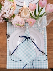Avalon Home Set of 2 Blue Gingham Napkins - Image 1 of 4