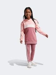 طقم سراويل ضيقة Tiberioمن الفليس بـ3 خطوط بكتل لونية من تشكيلة ملابس الأطفال الرياضية adidas - صورة 1 من 8