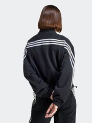 adidas Black Future Icons Fleece 1/4 Zip Top - Image 2 of 7
