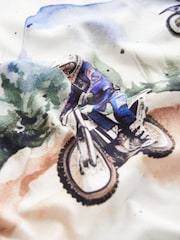 Moto blanche/bleue - Lot de 2 pyjamas à manches longues (3-16ans) - Image 6 de 6