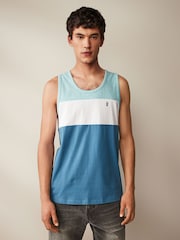 Blue 100% Cotton Block Vest - Image 1 of 5