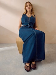 Rinse Blue Fuller Bust Denim Waistcoat - Image 1 of 7