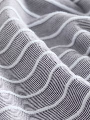 Stone 100% Cotton Textured Stripe T-Shirt - Image 7 of 7