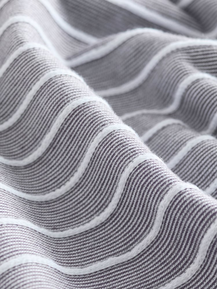 Stone 100% Cotton Textured Stripe T-Shirt - Image 7 of 7