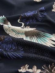 Navy Blue Crane Print T-Shirt - Image 2 of 3