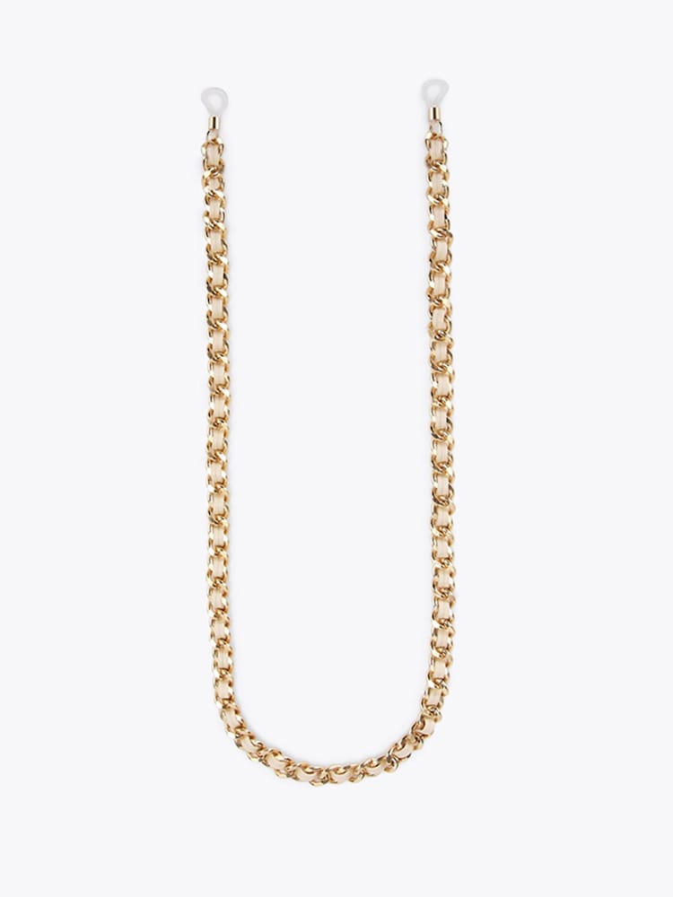Carvela Cream Sunglasses Chain Sunglasses - Image 1 of 3