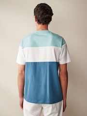 Blue Regular Fit Block T-Shirt - Image 3 of 7