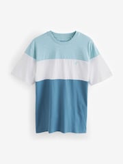 Blue Regular Fit Block T-Shirt - Image 5 of 7