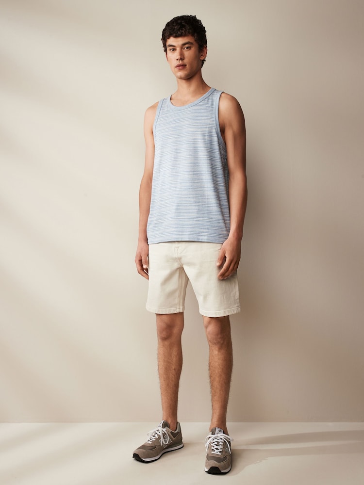 Blue Textured Vest - Image 2 of 7