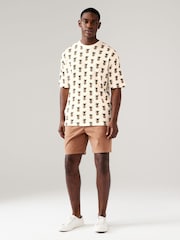 Ecru Pineapple 100% Cotton Printed T-Shirt - Image 2 of 8