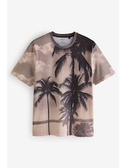 Neutral Palm 100% Cotton Printed T-Shirt - Image 7 of 7