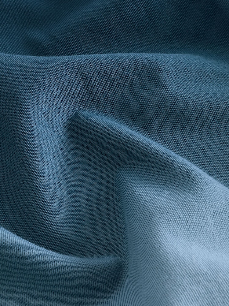 Navy Blue 100% Cotton Dip Dye T-Shirt - Image 6 of 6 Navy Blue 100% Cotton Dip Dye T-Shirt - Image 6 of 6