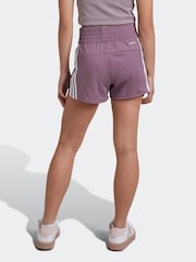 adidas Purple Kids Pacer Shorts - Image 2 of 6