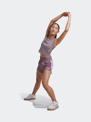 adidas Purple Kids Pacer Shorts - Image 4 of 6