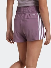 adidas Purple Kids Pacer Shorts - Image 5 of 6