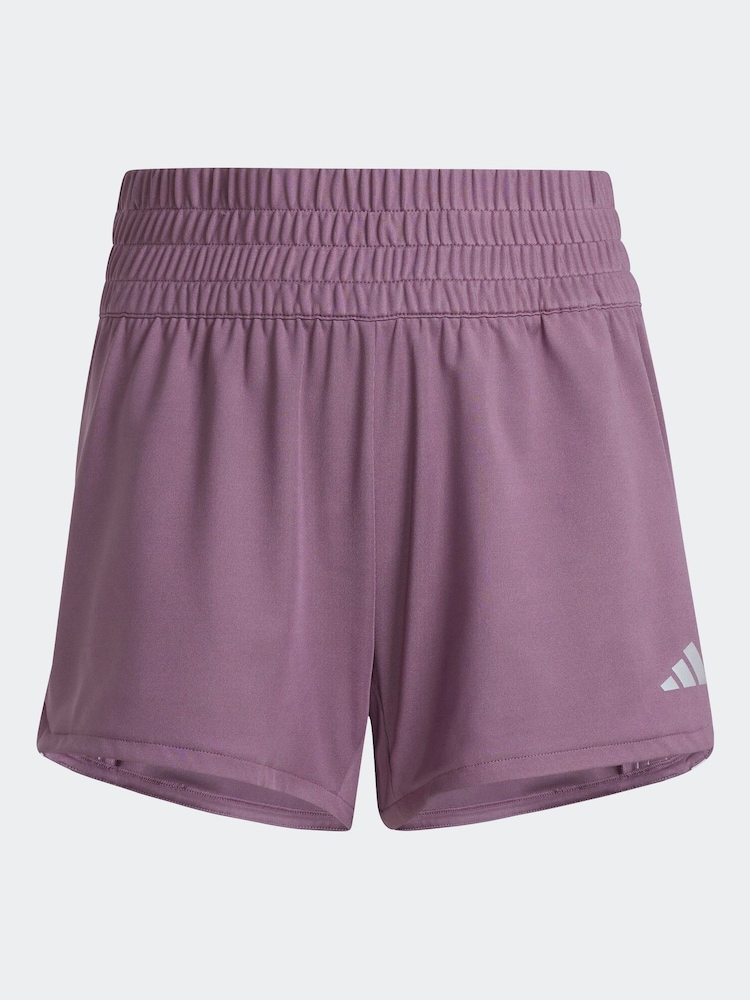 adidas Purple Kids Pacer Shorts - Image 6 of 6