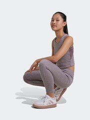 adidas Purple Kids Optime Luxe 7/8 Leggings - Image 5 of 6