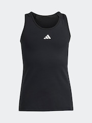 أسود - رداء علوي بلا أكمام بتقنية Techfit للأطفال من adidas - صورة 16 من 16