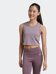 adidas Purple Kids Luxe Crop Top - Image 1 of 7