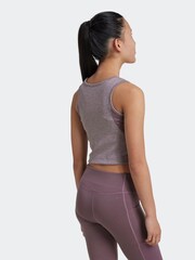 adidas Purple Kids Luxe Crop Top - Image 2 of 7
