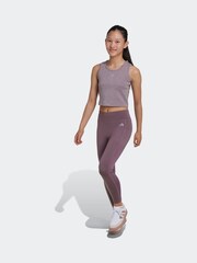 adidas Purple Kids Luxe Crop Top - Image 3 of 7