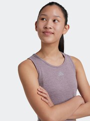 adidas Purple Kids Luxe Crop Top - Image 4 of 7