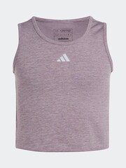 adidas Purple Kids Luxe Crop Top - Image 7 of 7