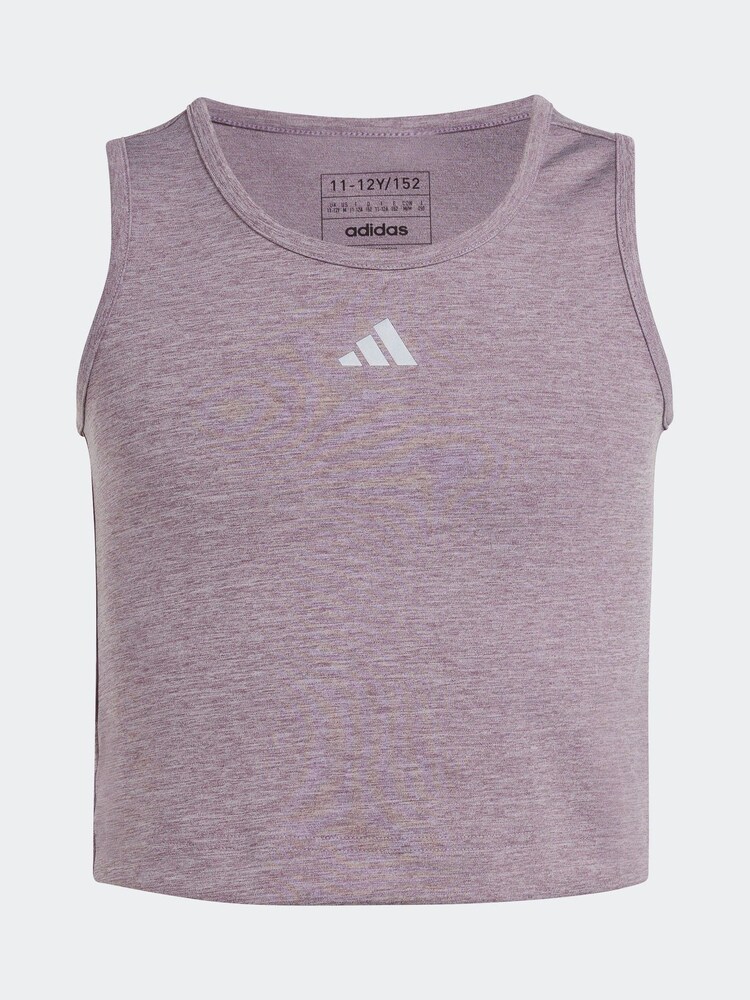 adidas Purple Kids Luxe Crop Top - Image 7 of 7