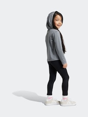 Grau - adidas Set aus Sportoberteil und Leggings für Kinder - Bild 2 von 8