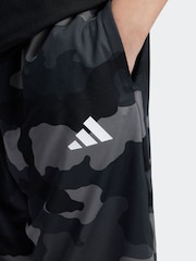 adidas Black Kids Train Essentials Seasonal Print Shorts - Image 5 of 6