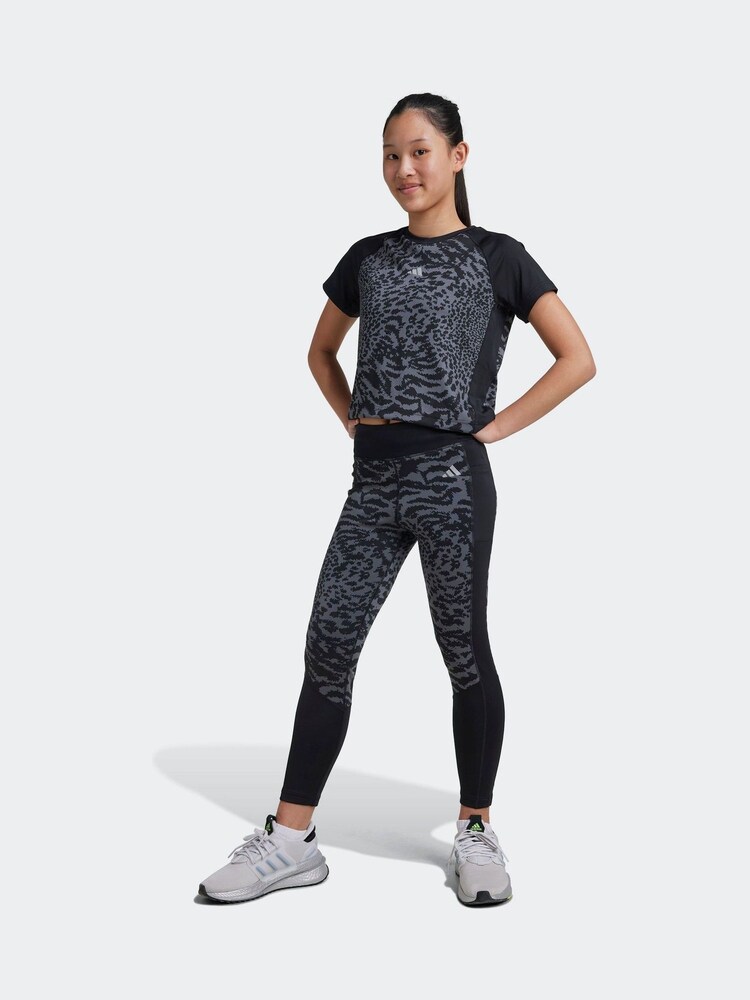adidas Grey Optime 7/8 Leggings Kids - Image 1 of 7