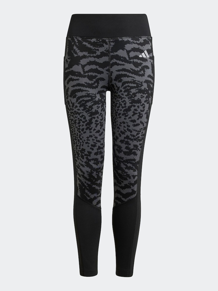 adidas Grey Optime 7/8 Leggings Kids - Image 7 of 7