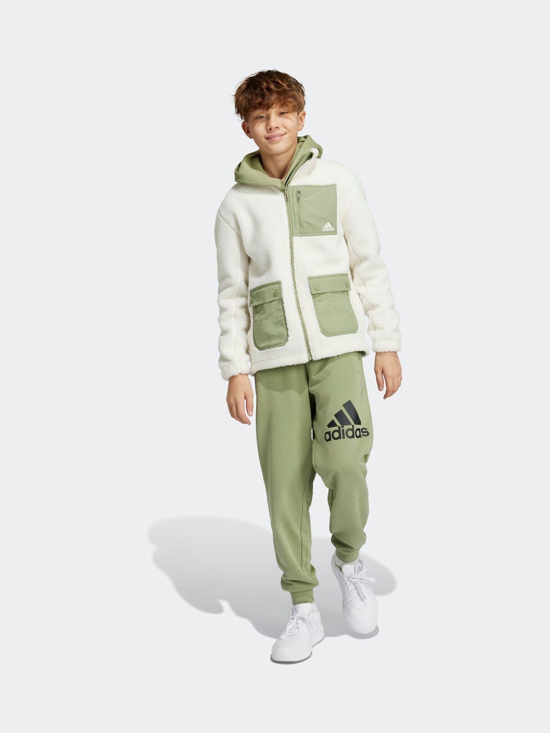 Adidas sherpa lined jacket discount