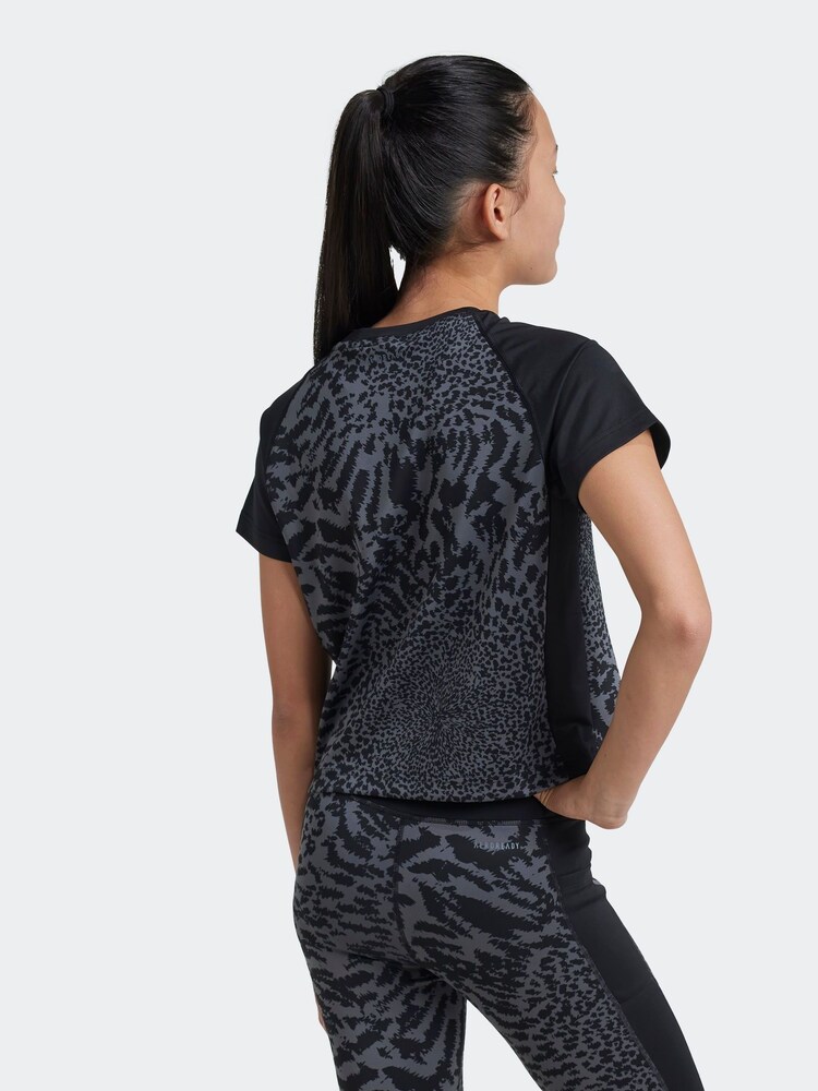 adidas Grey Kids Print T-Shirt - Image 2 of 7
