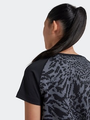 adidas Grey Kids Print T-Shirt - Image 6 of 7