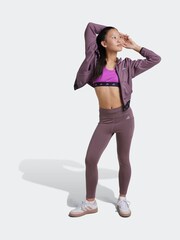 Lila - adidas Techfit Power React Kids Sport-BH - Bild 4 von 8