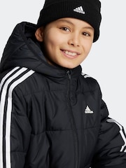 أسود - سترة Essentials مبطنة ومزينة بتصميم 3 خطوط من adidas - صورة 6 من 16