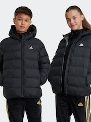 Adidas Black Junior Padded Jacket - Image 1 of 8