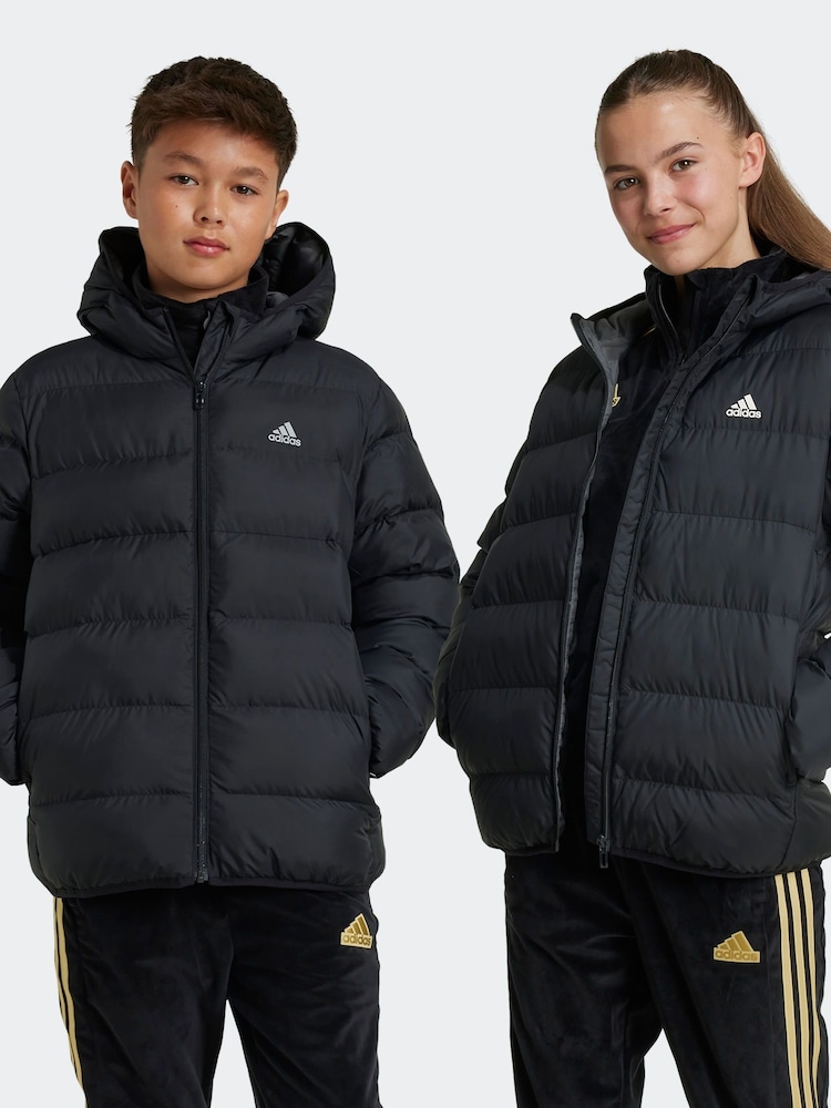 Adidas Black Junior Padded Jacket - Image 1 of 8