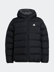 Adidas Black Junior Padded Jacket - Image 8 of 8