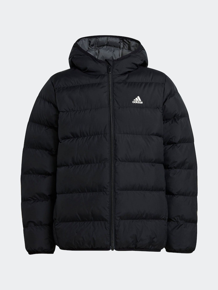Adidas Black Junior Padded Jacket - Image 8 of 8