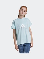 adidas Green Kids Winter T-Shirt - Image 1 of 6