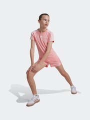 Pink - adidas Sportswear Train Essentials Aeroready Trainings-T-Shirt mit 3 Streifen, Slim-Fit - Bild 3 von 6