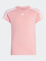 Pink - adidas Sportswear Train Essentials Aeroready Trainings-T-Shirt mit 3 Streifen, Slim-Fit - Bild 6 von 6